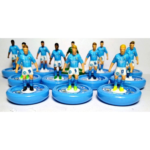 Subbuteo Andrew Table Soccer Manchester City 2023-24 on WSB Professional bases